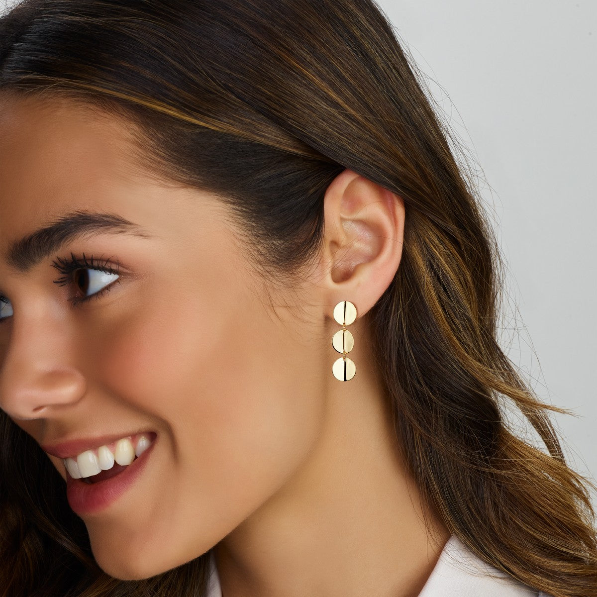 14K Geelgoud Oorhangers Rondjes 4024793 - PansiteNederland.nl