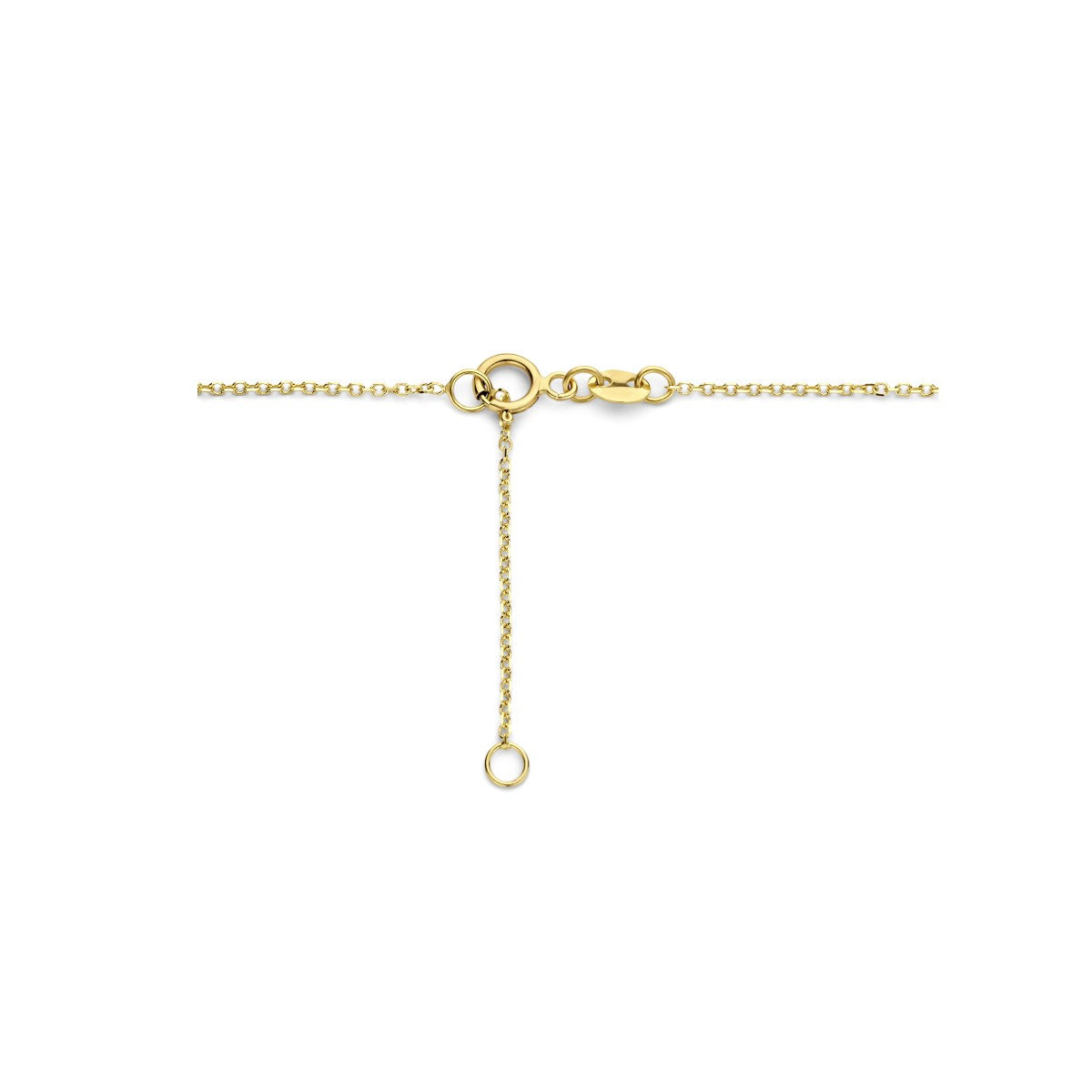 14K geelgoud graveercollier plaat 4,0 mm 42 - 45 cm 4024806 - PansiteNederland.nl