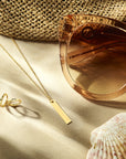 14K geelgoud graveercollier plaat 4,0 mm 42 - 45 cm 4024806 - PansiteNederland.nl