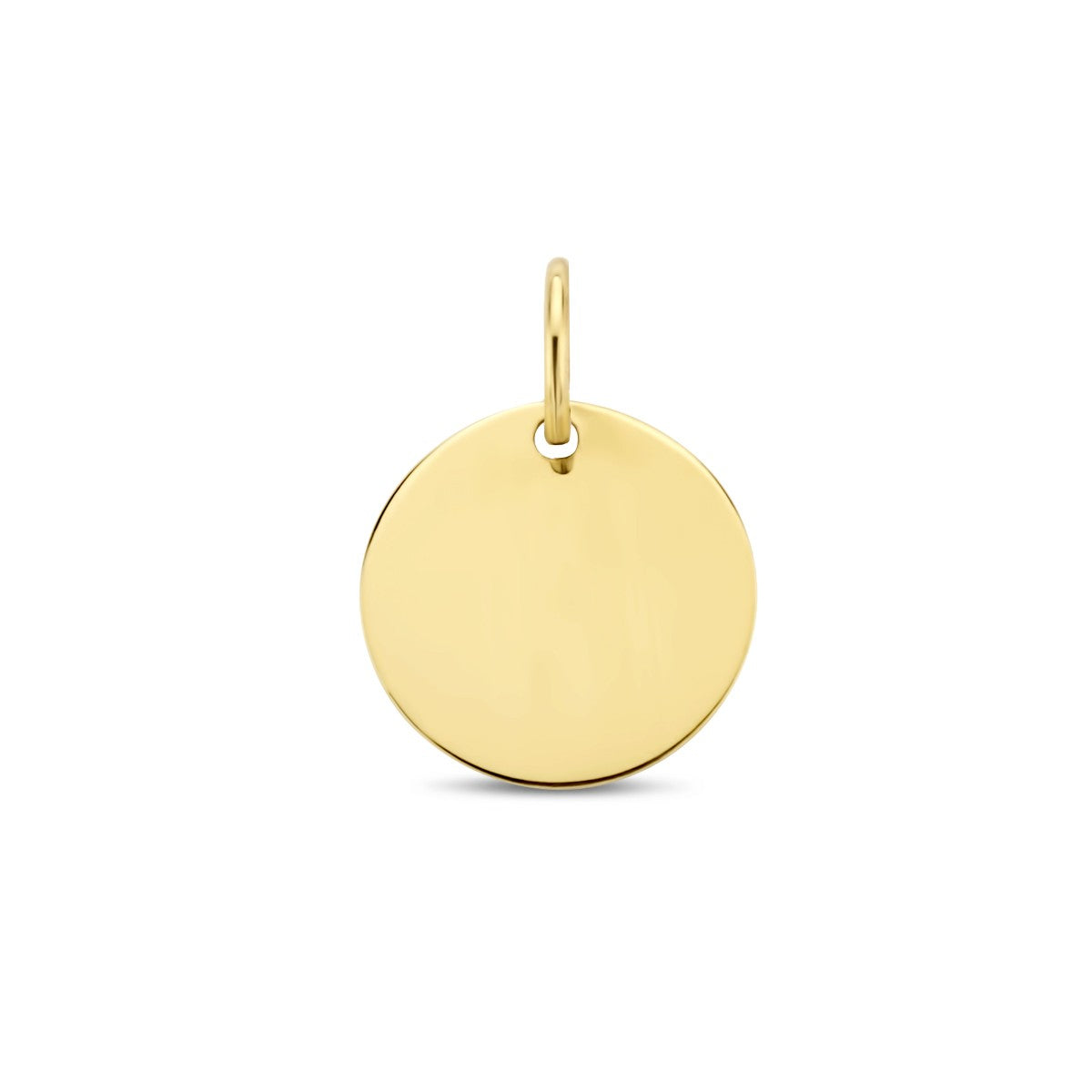 14K geelgoud graveerhanger rond 4024810 - PansiteNederland.nl
