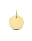 14K geelgoud graveerhanger rond 4024810 - PansiteNederland.nl