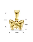 14K geelgoud hanger vlinder 4024861 - PansiteNederland.nl