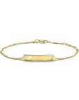 graveerarmband hart plaat 5,0 mm 14K geelgoud - PansiteNederland.nl