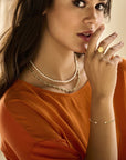 14K geelgoud collier koffieboon 5,8 mm 43 cm 4025121 - PansiteNederland.nl