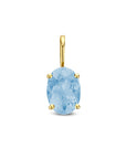 14K geelgoud hanger blauw topaas 4025138 - PansiteNederland.nl