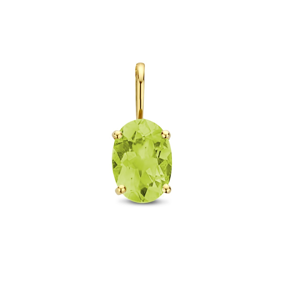 14K geelgoud hanger peridot 4025140 - PansiteNederland.nl