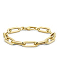 14K Geelgoud Armband Paperclip Vierkante Buis 8 Mm 19,5 Cm 4025143 - PansiteNederland.nl