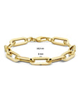 14K Geelgoud Armband Paperclip Vierkante Buis 8 Mm 19,5 Cm 4025143 - PansiteNederland.nl