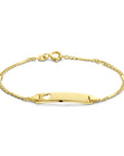 graveerarmband hart plaat 5,0 mm 14K geelgoud - PansiteNederland.nl