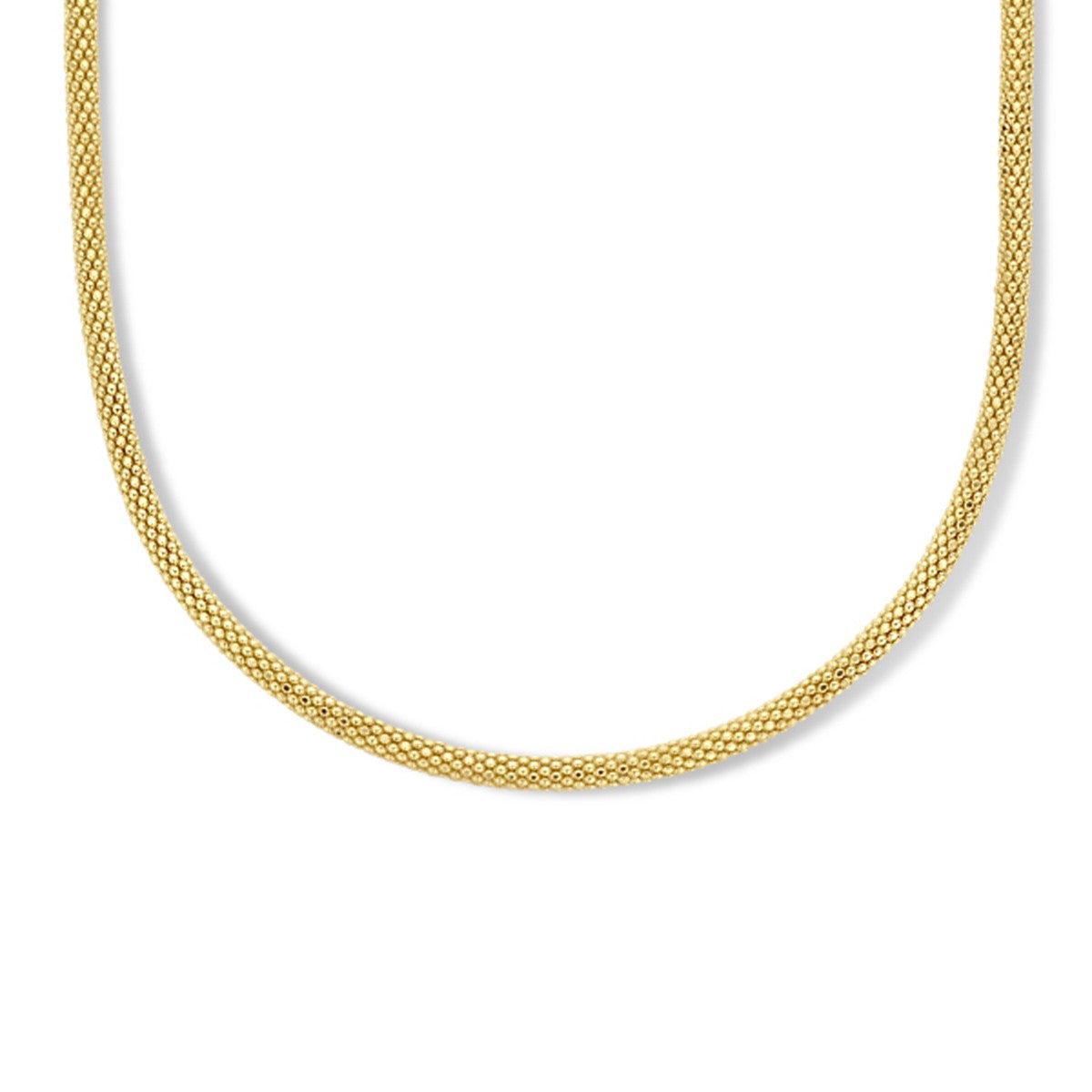 14K geelgoud collier popcorn 3,0 mm 45 cm 4025155