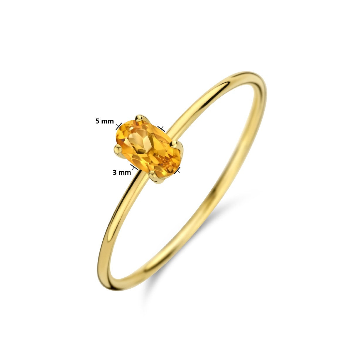 14K Geelgoud Ring Citrien 4025160 - PansiteNederland.nl