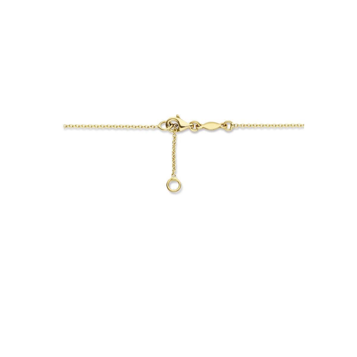 14K geelgoud collier balkjes 43 - 45 cm 1,3 mm 4025199 - PansiteNederland.nl