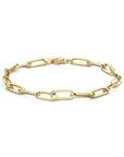 14K Geelgoud Armband Paperclip Platte Buis 5,0 Mm 18,5 Cm 4025207 - PansiteNederland.nl