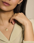 14K Geelgoud Oorknoppen Hart Gescratcht Diamant 0.04Ct (2X 0.02Ct) H Si 4025345 - PansiteNederland.nl