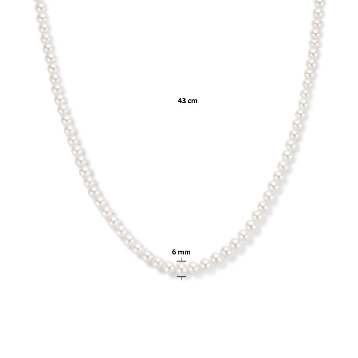 14K Geelgoud Collier Parel 6,0 mm 4025618 - PansiteNederland.nl
