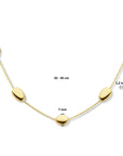 14K geelgoud collier bolvormige elementen 42 - 45 cm 4025781 - PansiteNederland.nl