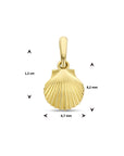 14K geelgoud hanger schelp 4025834 - PansiteNederland.nl