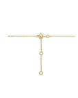 14K geelgoud collier london blue en blauw topaas en rondjes 41 - 43 - 45 cm 4025868