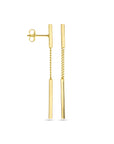 14K Geelgoud Oorhangers Balkjes 4025904 - PansiteNederland.nl