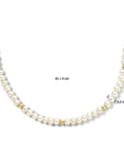 14K geelgoud collier parels en bolletjes 3,3 mm 41 + 4 cm 4025910 - PansiteNederland.nl