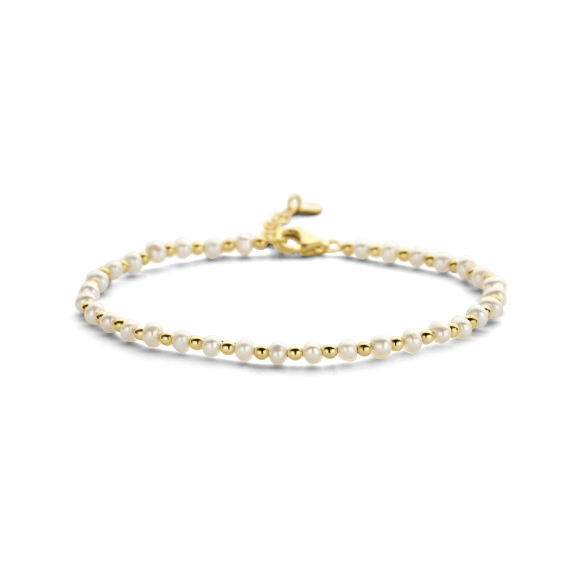 14K Geelgoud Armband Parels En Bolletjes 3,3 Mm 16 + 2 Cm 4025916 - PansiteNederland.nl