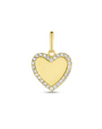 14K geelgoud hanger hart zirkonia 4026049 - PansiteNederland.nl