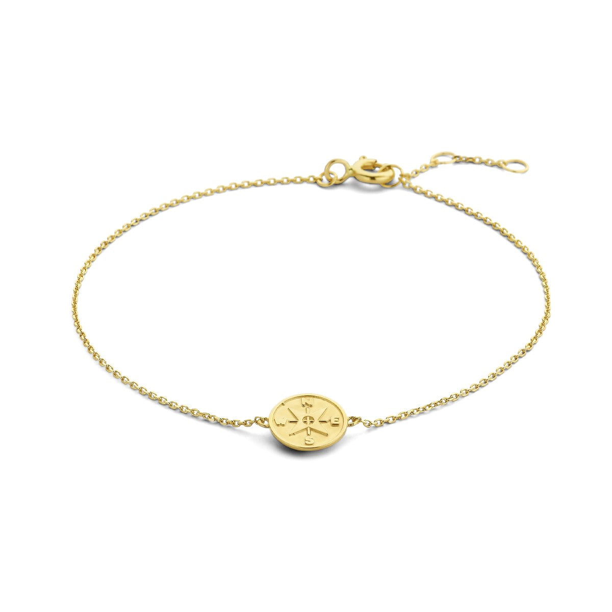 14K Geelgoud Armband Kompas 16 - 17 - 18 Cm 4026053 - PansiteNederland.nl