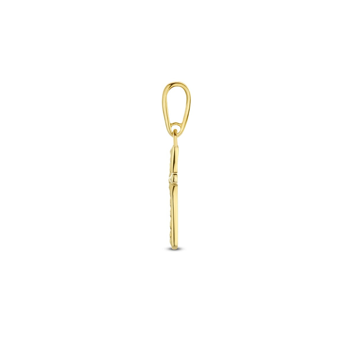 14K geelgoud hanger kruis gediamanteerd 4026077 - PansiteNederland.nl
