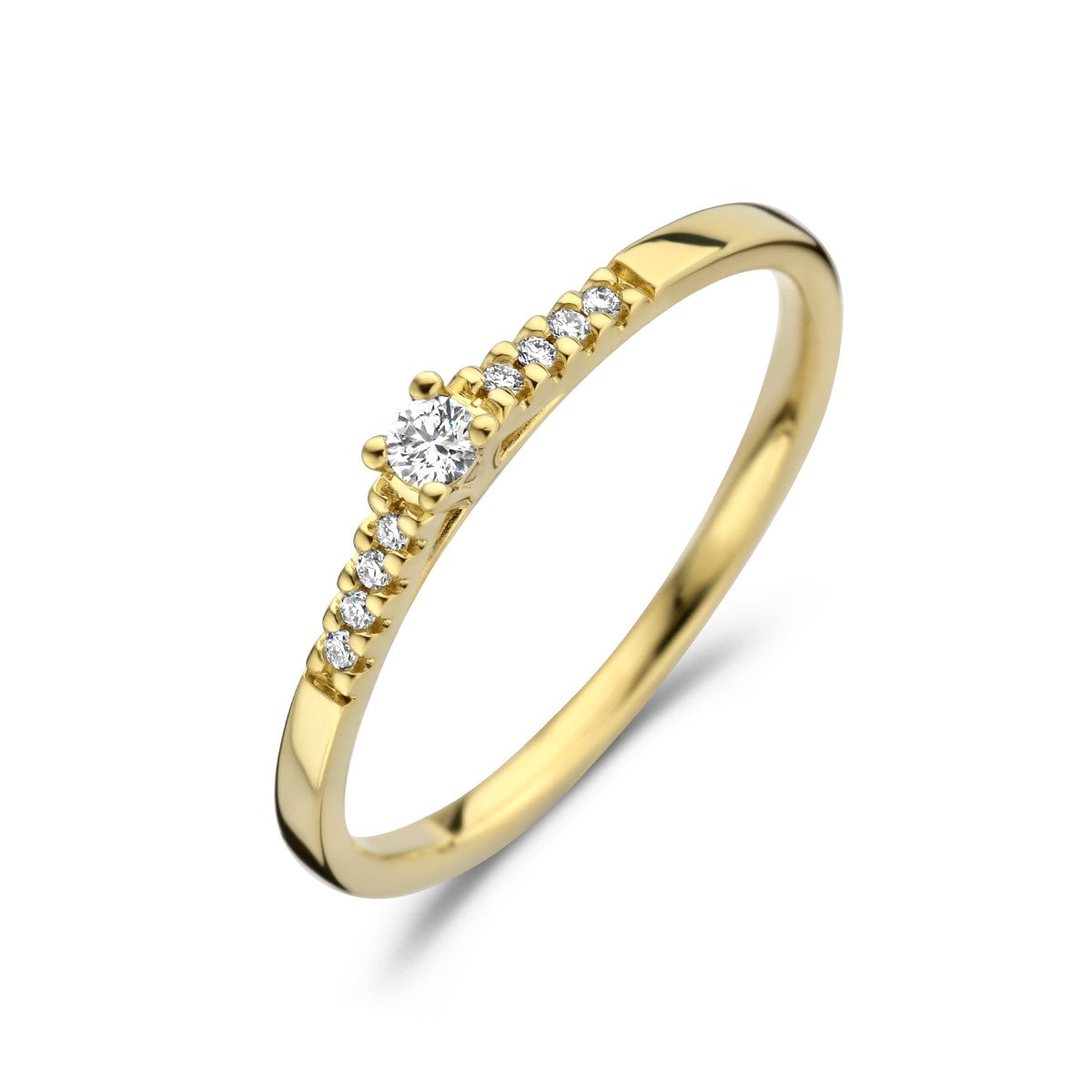 14K Geelgoud Ring Diamant 0.07Ct H Si 4026081 - PansiteNederland.nl