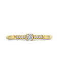 14K Geelgoud Ring Diamant 0.10Ct H Si 4026085
