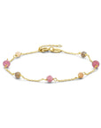 14K Geelgoud Armband Toermalijn 16 - 18 Cm 4026091