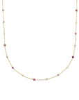 14K geelgoud collier toermalijn 40 - 42 - 44 cm 4026092