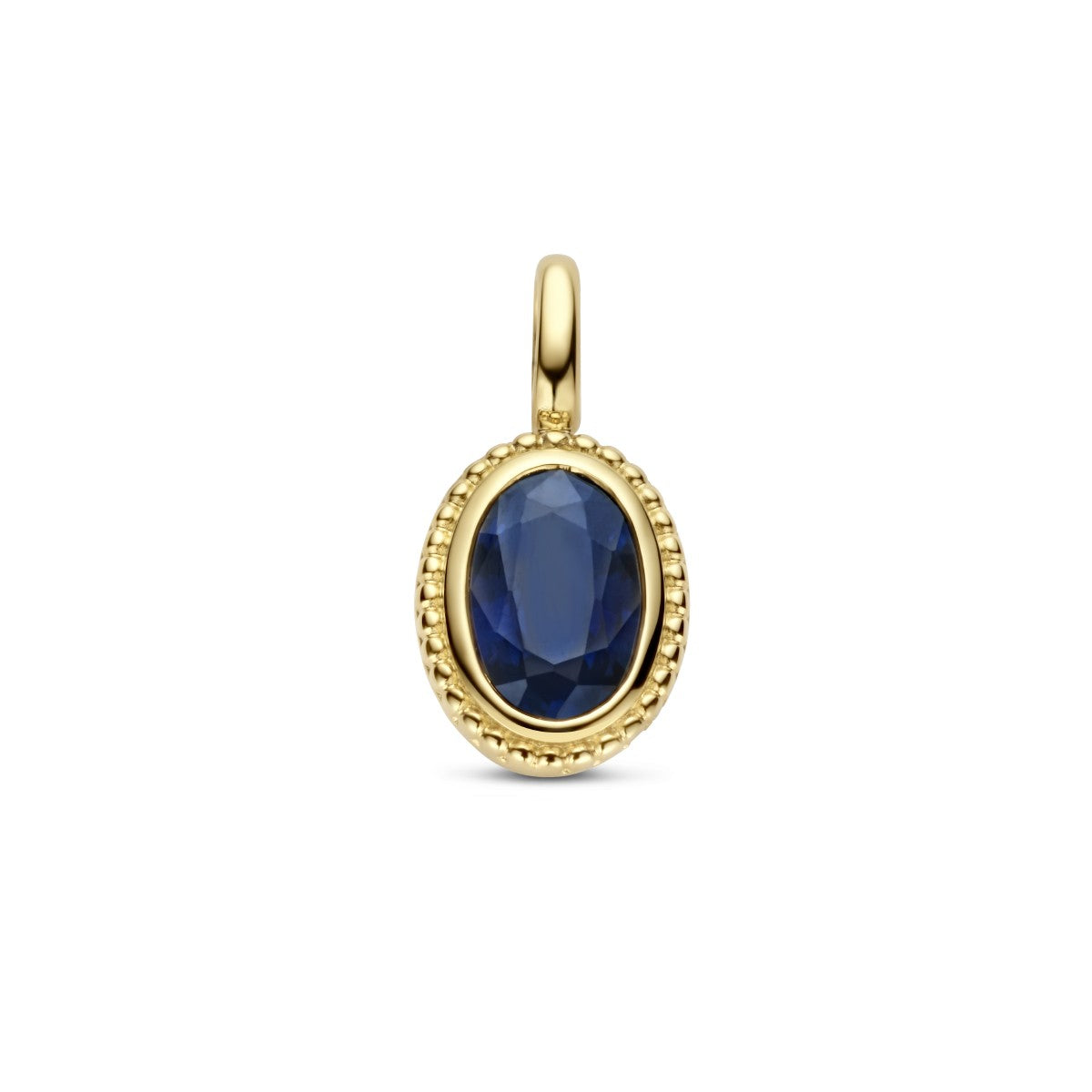 14K geelgoud hanger saffier 0.62ct 4026125 - PansiteNederland.nl