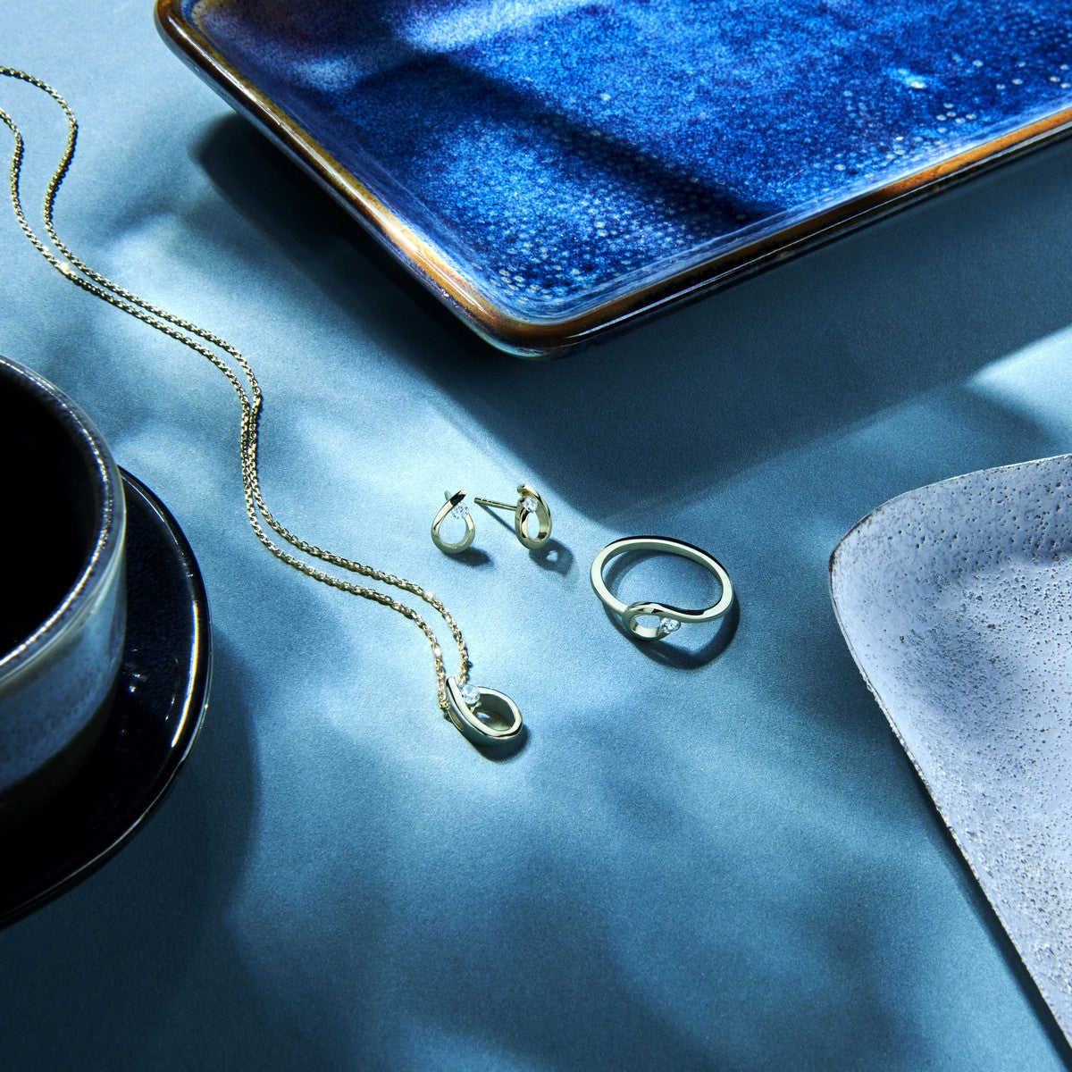 14K Geelgoud Oorknoppen Druppel Zirkonia 4026151 - PansiteNederland.nl