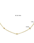 14K geelgoud collier bolletjes 2,5 mm 40 - 42 - 44 cm 4026531