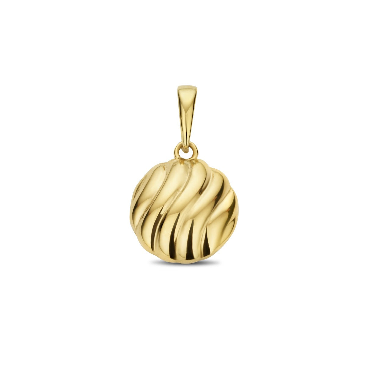 14K geelgoud hanger rondje 4026540 - PansiteNederland.nl