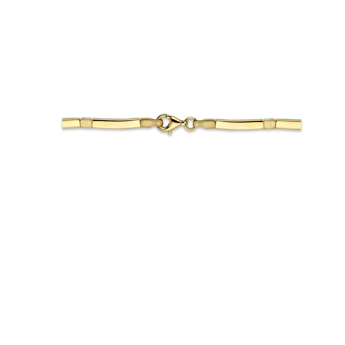 14K geelgoud collier choker 3,0 mm 43 cm poli/mat 4026646 - PansiteNederland.nl