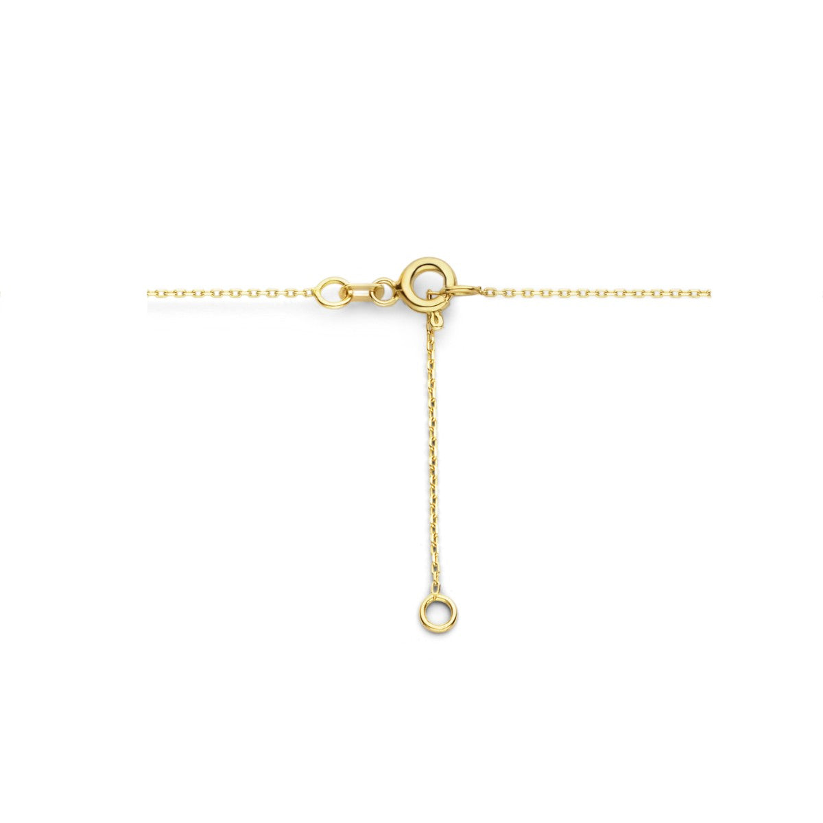 14K geelgoud collier klavertje 0,7 mm 42 - 45 cm 4026693 - PansiteNederland.nl
