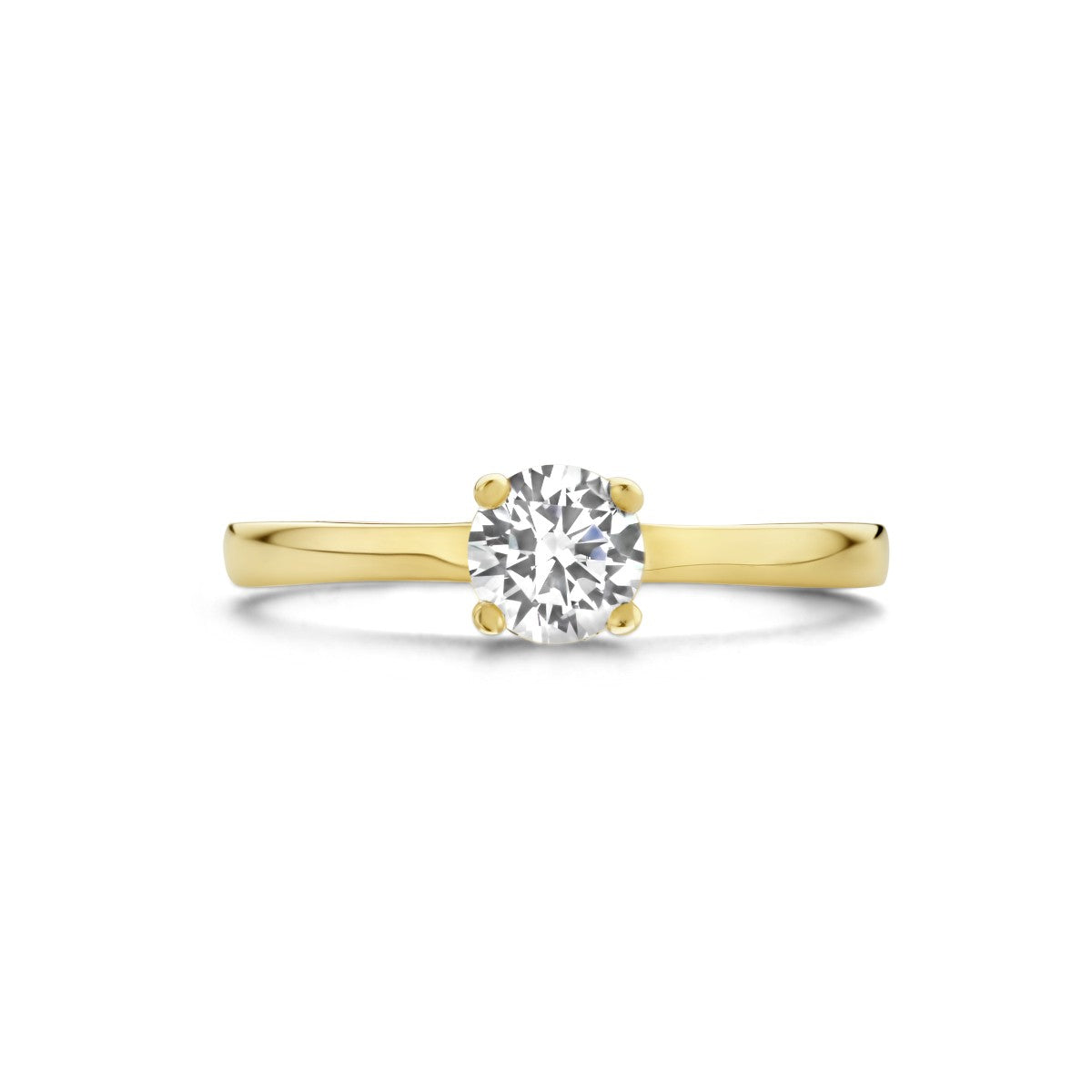 14K geelgouden ring zirkonia 4026699 - PansiteNederland.nl
