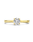 14K geelgouden ring zirkonia 4026699 - PansiteNederland.nl