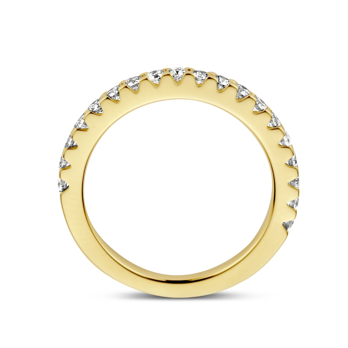 Aanschuifring diamant 0.50ct h si 14K geelgoud