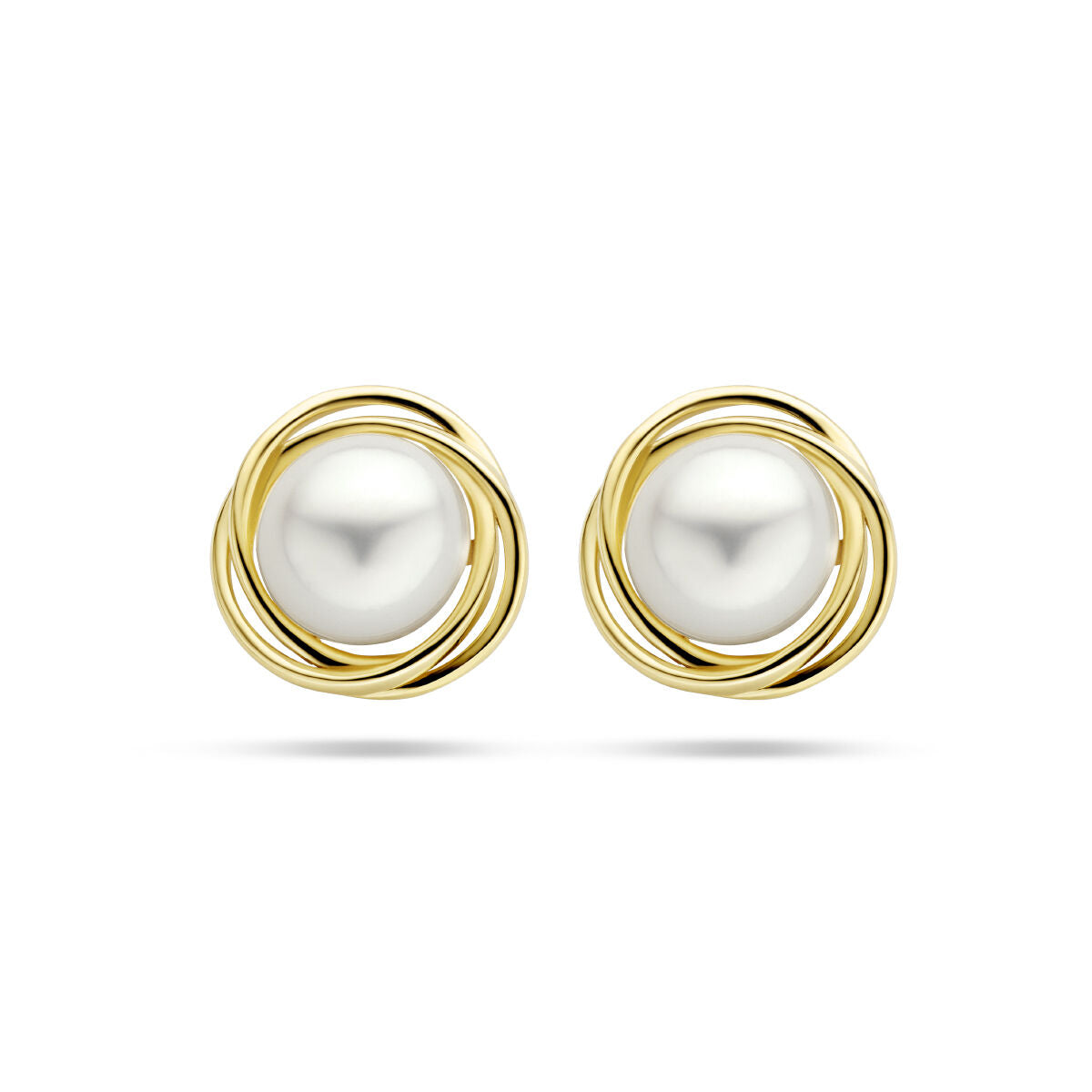 14K Geelgoud Oorknoppen Parel 4026785 - PansiteNederland.nl