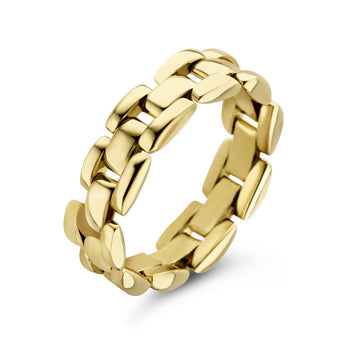 Geelgouden ring flexibele schakel 14K - 4027195, exclusief en kwalitatief hoogwaardig. Ontdek nu!