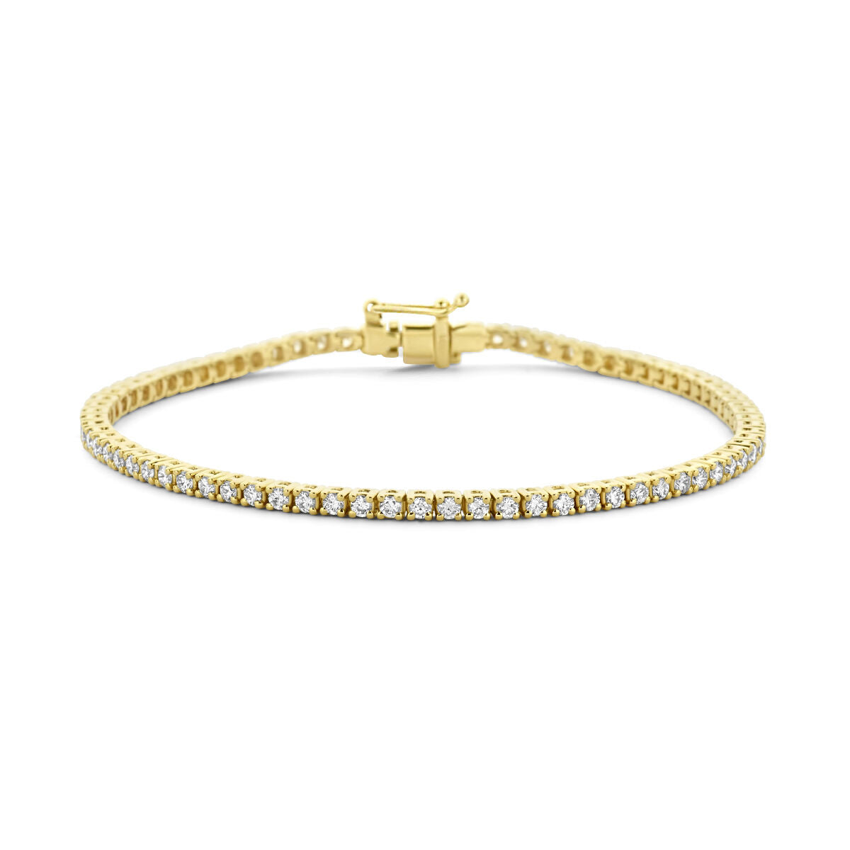 14K Geelgoud Tennisarmband Diamant 2.00Ct H Si 2,3 Mm 17,5 Cm 4027325 - PansiteNederland.nl