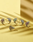 14K geelgoud vintage ring filigrain parel smaragd 4025738, exclusief en kwalitatief hoogwaardig. Ontdek nu!