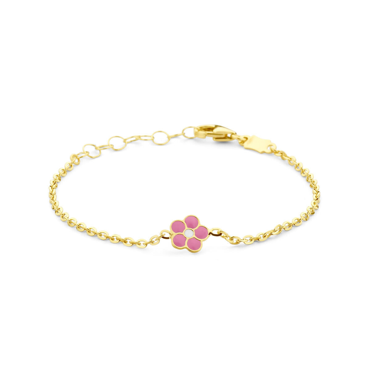 14K Geelgoud Armband Bloem 11 + 2 Cm 4027759 - PansiteNederland.nl