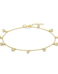 14K Geelgoud Armband Zirkonia 16,5 - 17,5 - 18,5 Mm 4027863 - PansiteNederland.nl