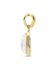 14K Geelgouden Hanger Wit Opaal 14 mm - 4027993 - PansiteNederland.nl