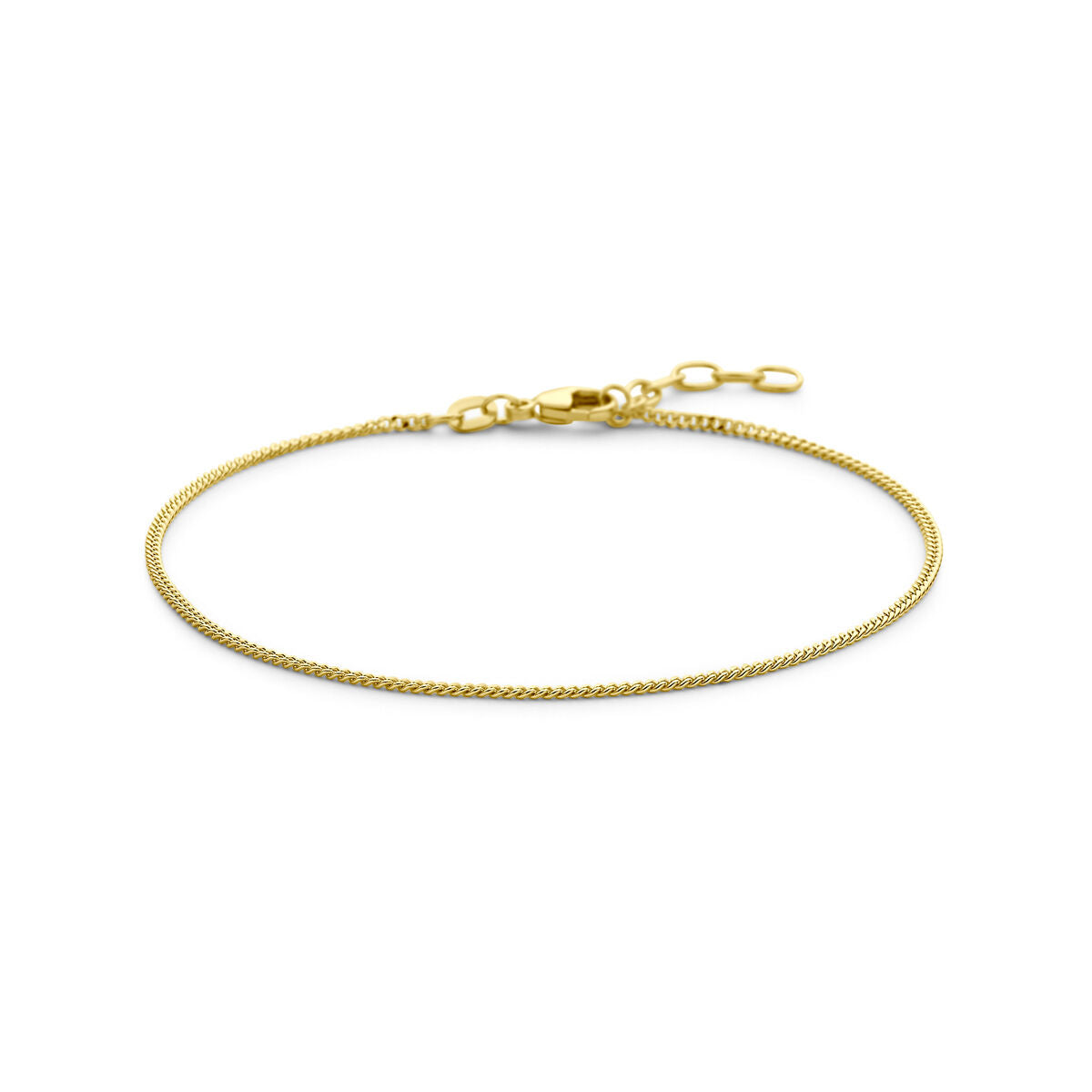 14K Geelgoud Gourmette 4-Zijdes Geslepen 1,4 Mm 19 + 2 Cm (Heren Lengte) 4028073 - PansiteNederland.nl