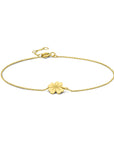 14K Geelgoud Armband Klaver 16,5 - 17,5 - 18,5 Cm 4028190 - PansiteNederland.nl